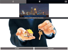 Tablet Screenshot of apexcorporatehousing.com